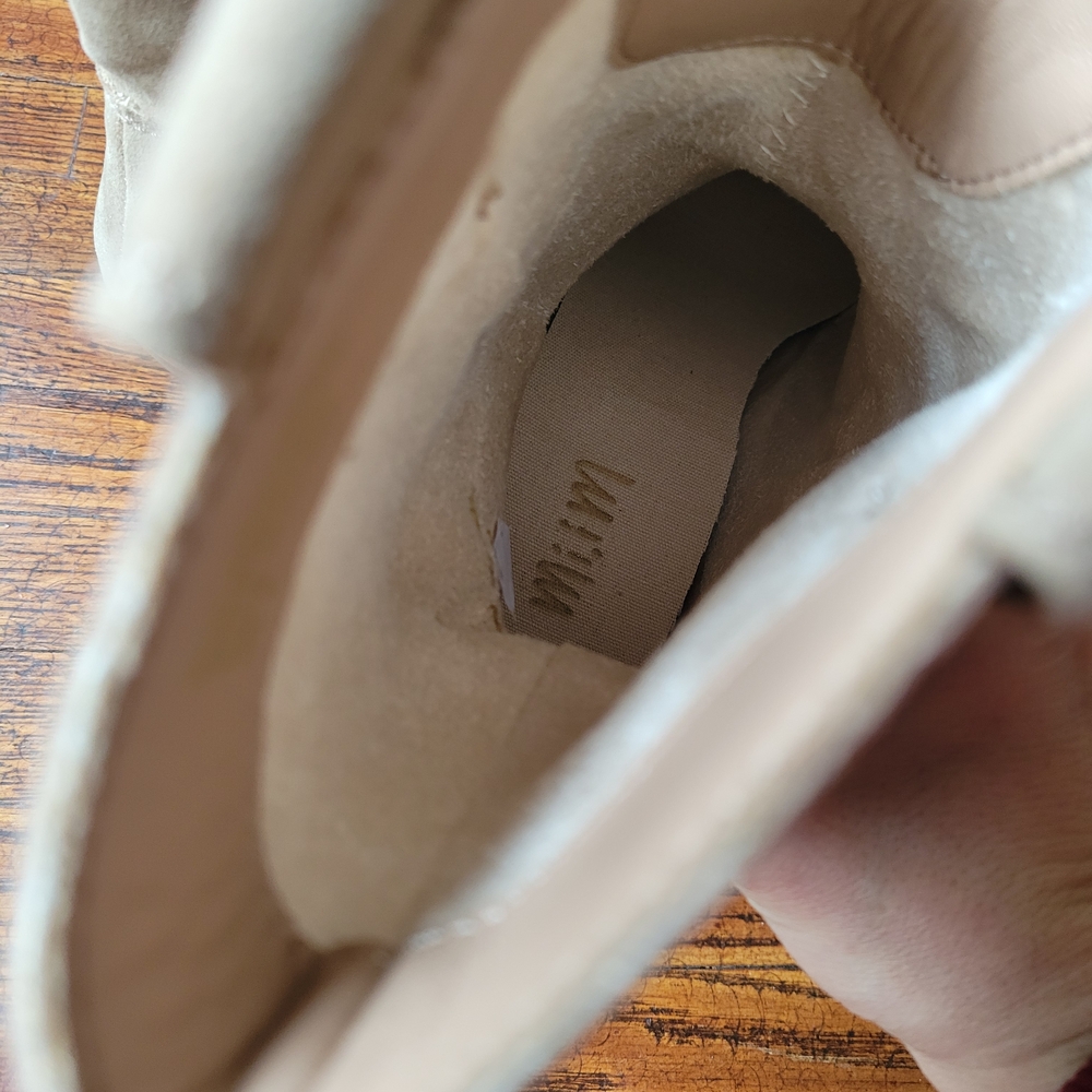 mi.im Claire Taupe suede ankle booties, Block Heel Western Size 6 - Picture 13 of 15